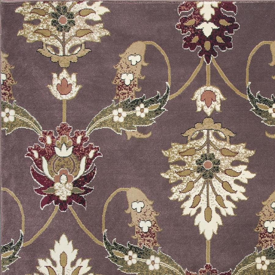 KAS Rugs Cambridge Dream Floral Plum Classic Area Rug in the Rugs