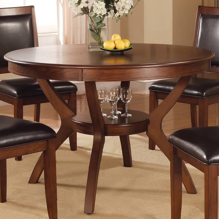 Shop Coaster Fine Furniture Nelms Walnut Round Dining Table at