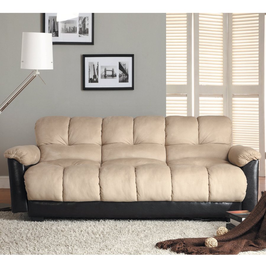 microfiber futon sofa bed