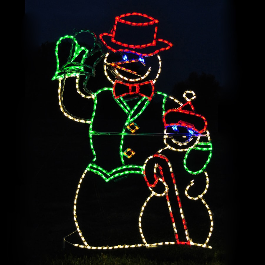 Holiday Lighting Specialists 4-ft Animated Waving Snowman Outdoor