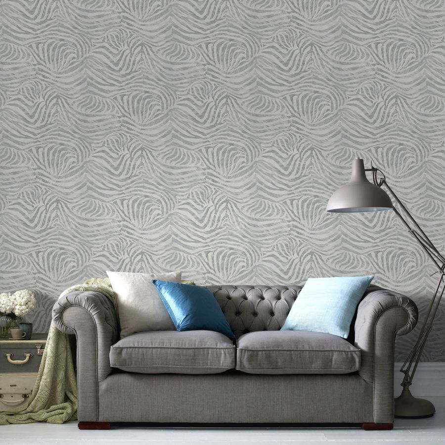 Graham & Brown Grey Paper Wallpaper at