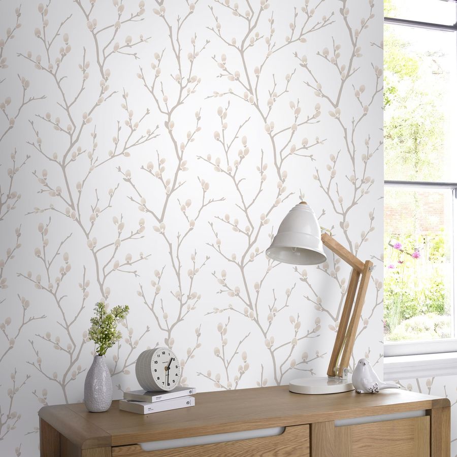 Graham & Brown Innocence 56-sq ft Natural Vinyl Textured Floral