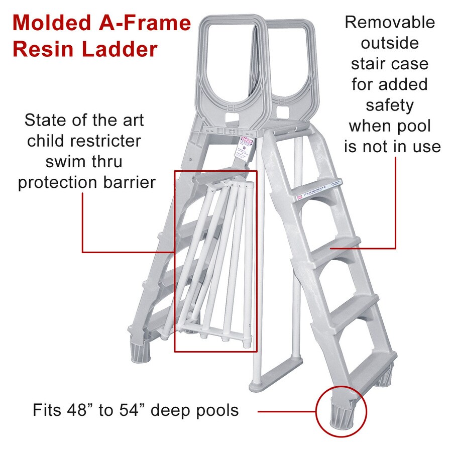 above ground pools steps and ladders