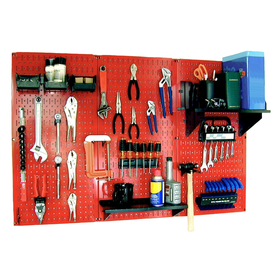 Shop Wall Control Steel Pegboard 4Ft x 3Ft; Actual 48in x