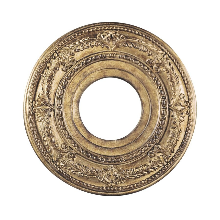 Livex Lighting Vintage Gold Leaf Ceiling Medallion At Lowes Com