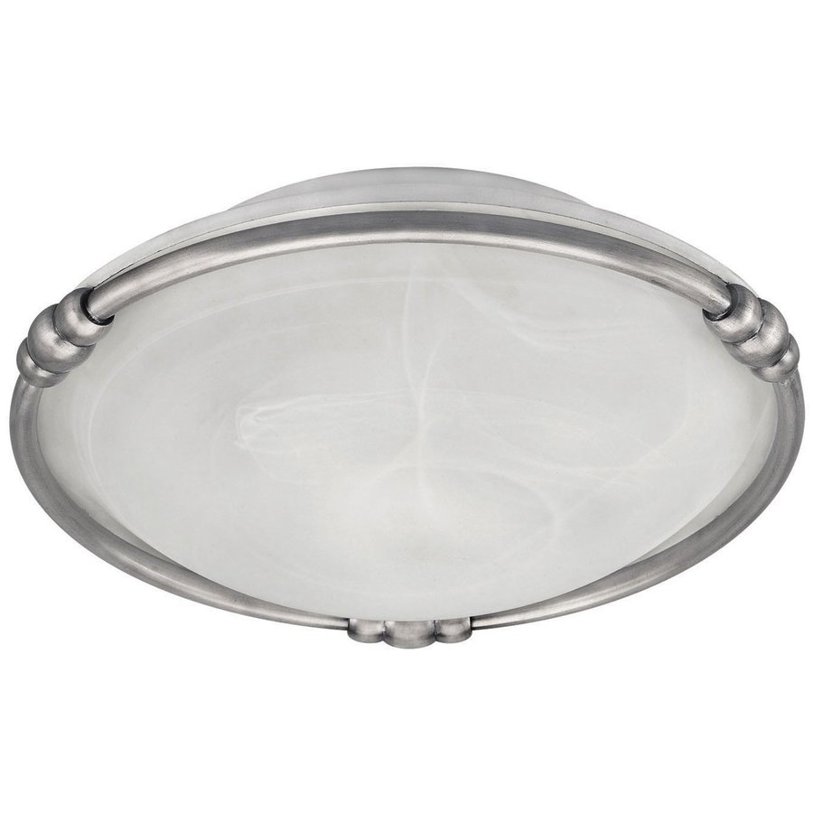 Shop Canarm Seville 13 In W Brushed Pewter Ceiling Flush Mount Light At