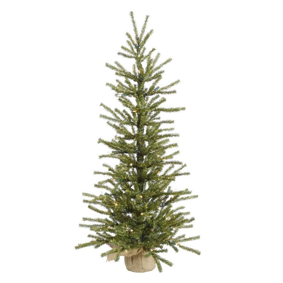 Pre-Lit Pine Artificial Christmas Tree 