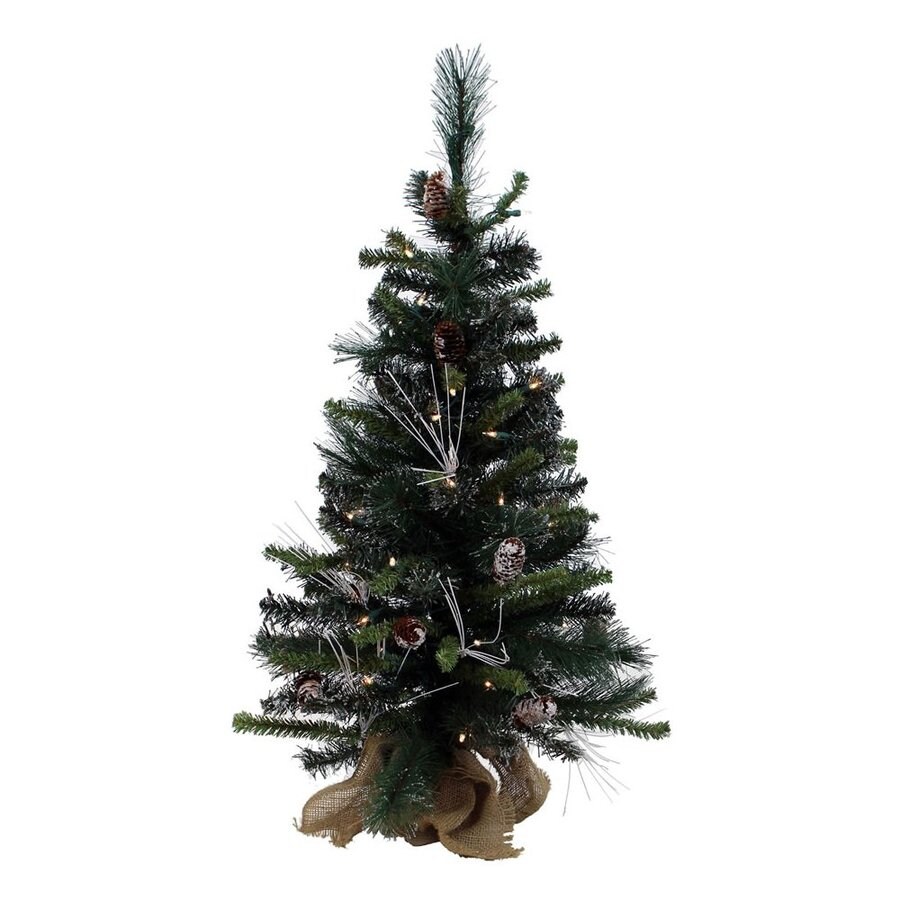 shop vickerman 3 ft pre lit pine green artificial shop vickerman 3 ft pre lit pine green artificial