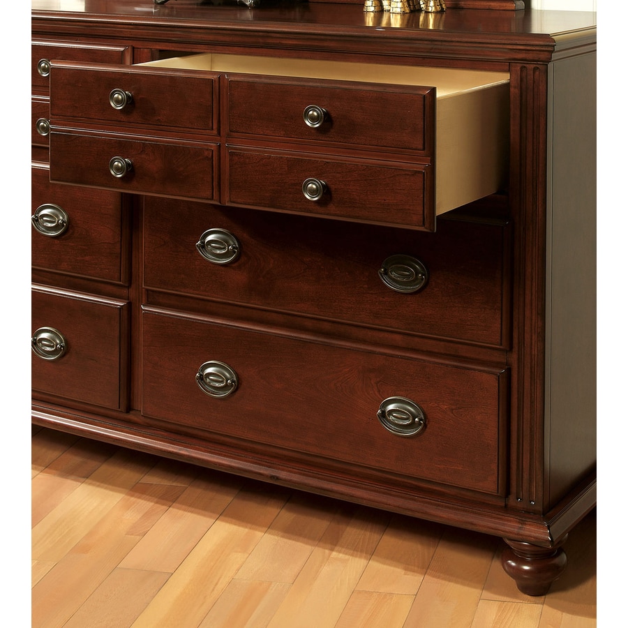Furniture of America Gabrielle Cherry 6Drawer Dresser in the Dressers