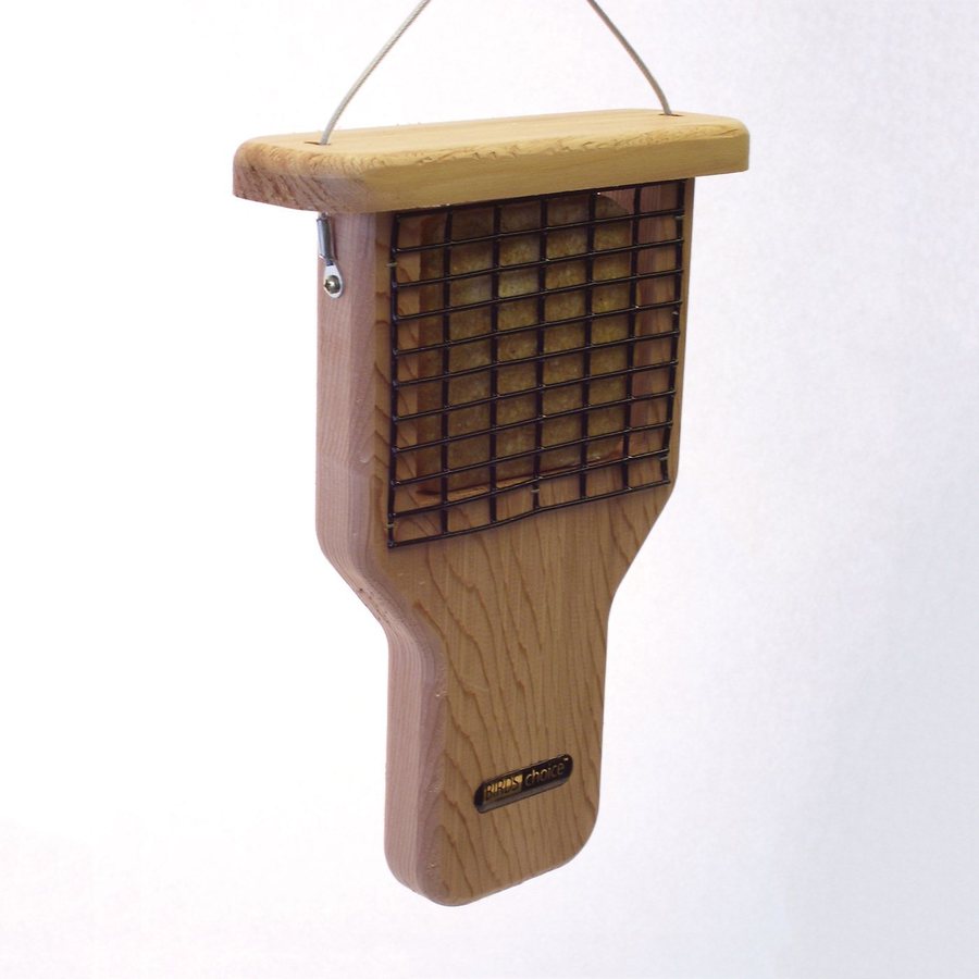 Shop Birds Choice Tail Prop Cedar One Cake Cedar Suet Feeder At Lowes