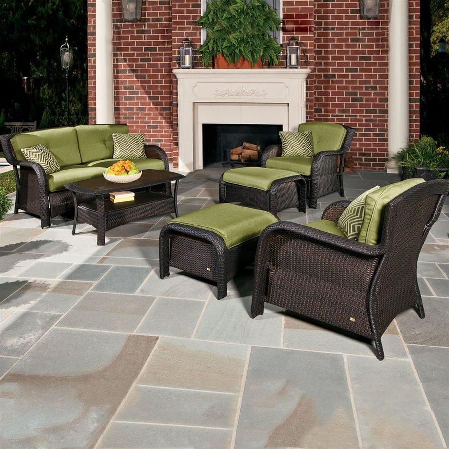 Hanover Outdoor Furniture Strathmere 6Piece Wicker Frame Patio