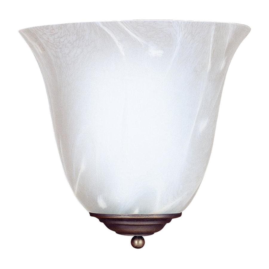 Shop Sea Gull Lighting 1-Light Decorative Wall Sconce Antique Bronze Bathroom Vanity Light at ...