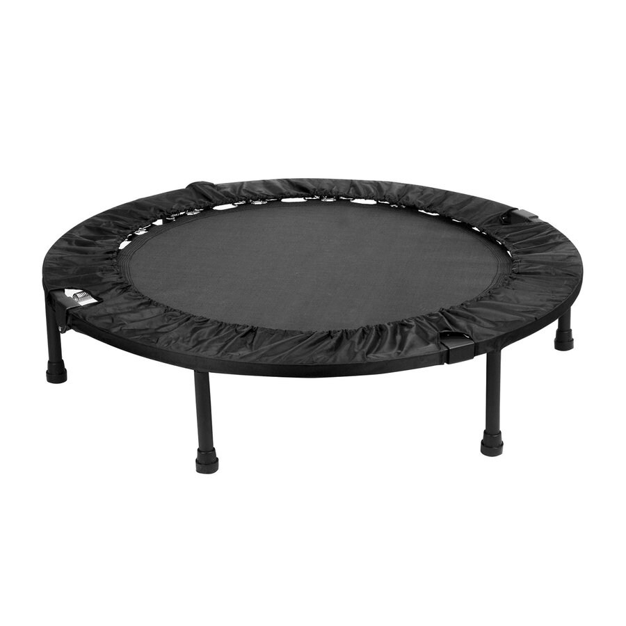 Sunny Health & Fitness 3.33ft Round Black Mini Trampoline in the