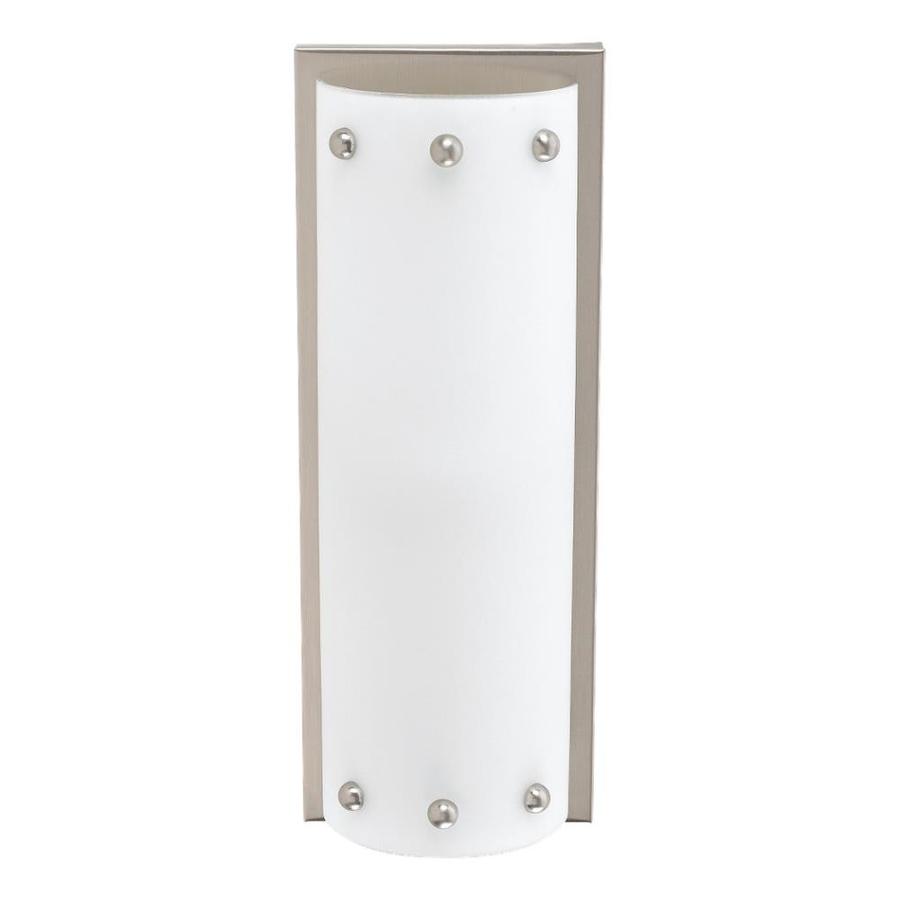 Shop Sea Gull Lighting 1-Light Centra Brushed Stainless Bathroom Vanity Light at Lowes.com