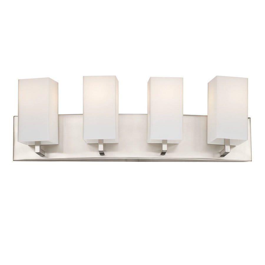 Shop Philips 4-Light Avenue Satin Nickel Bathroom Vanity Light at Lowes.com
