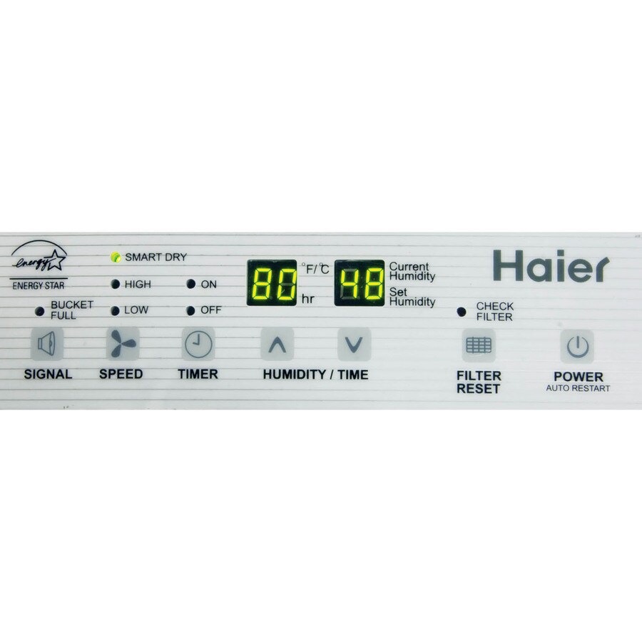 Haier 65-Pint 2-Speed Dehumidifier ENERGY STAR in the Dehumidifiers