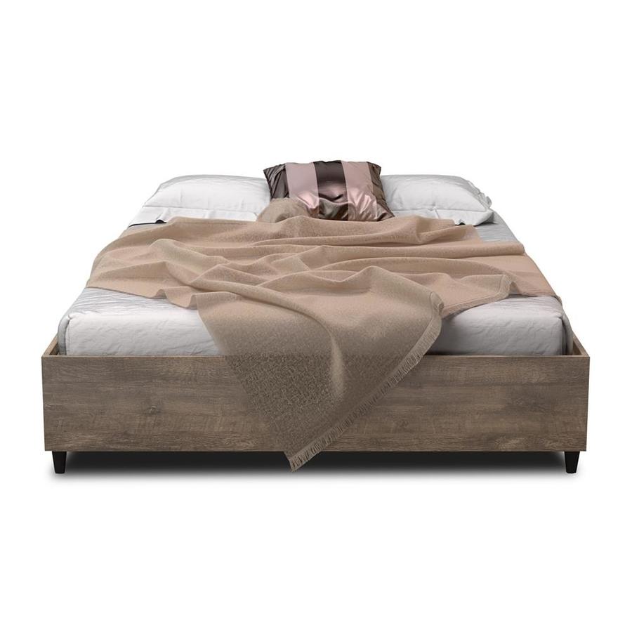 International Home Midtown Concept Madrid Distressed Brown Queen Platform Bed In The Beds Department At Lowes Com