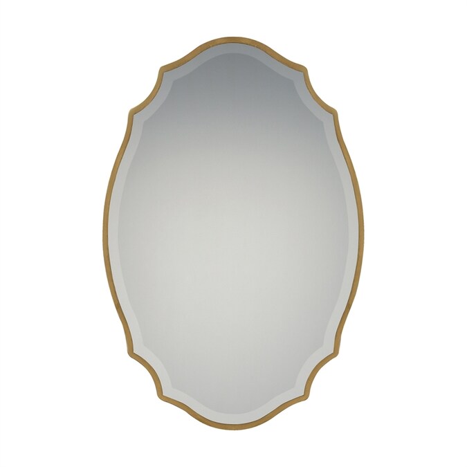 Quoizel Monarch 36 In L X 24 W Oval Gold Beveled Wall Mirror The Mirrors Department At Com - Beveled Wall Mirror Gold Quoizel Monarch 36 In L X 24 W Oval Gold Beveled Wall Mirror The Mirrors Department At Com - Beveled Wall Mirror Gold