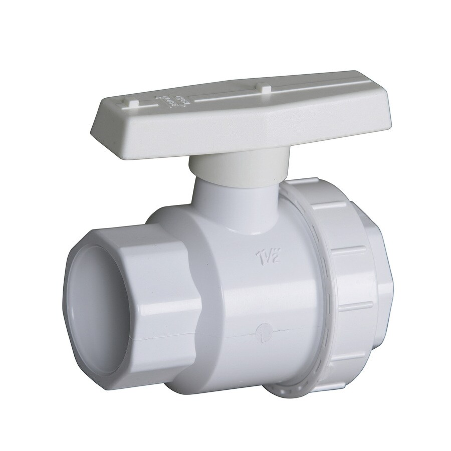 American Valve Pvc Sch 40 1-1 2-in Socket Ball Valve In The Ball Valves 