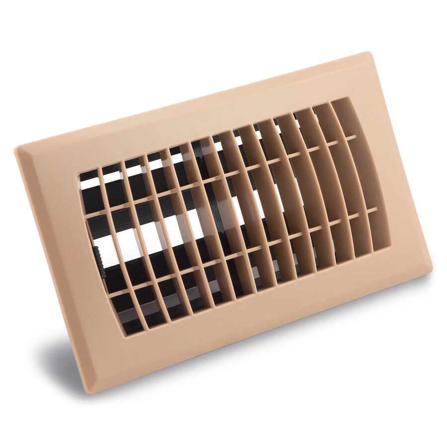 Accord Ventilation Louvered Taupe Floor Register (Duct Opening 4in x