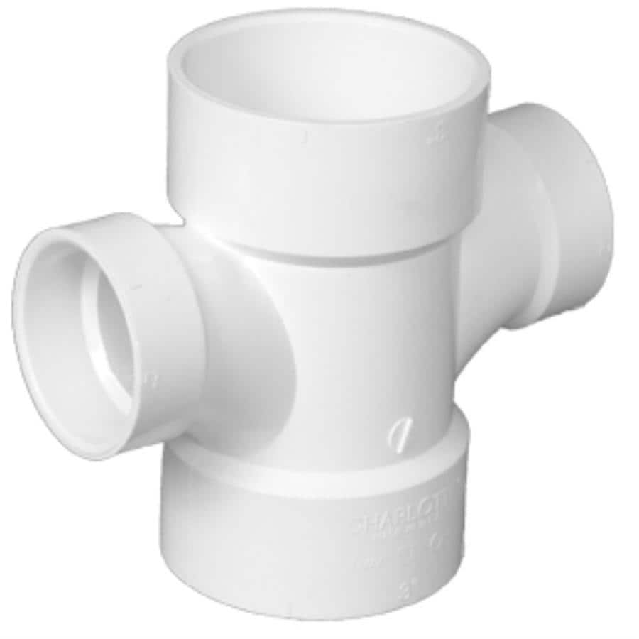 Shop Charlotte Pipe 4 In X 4 In X 3 In X 3 In Dia 90 Degree Pvc