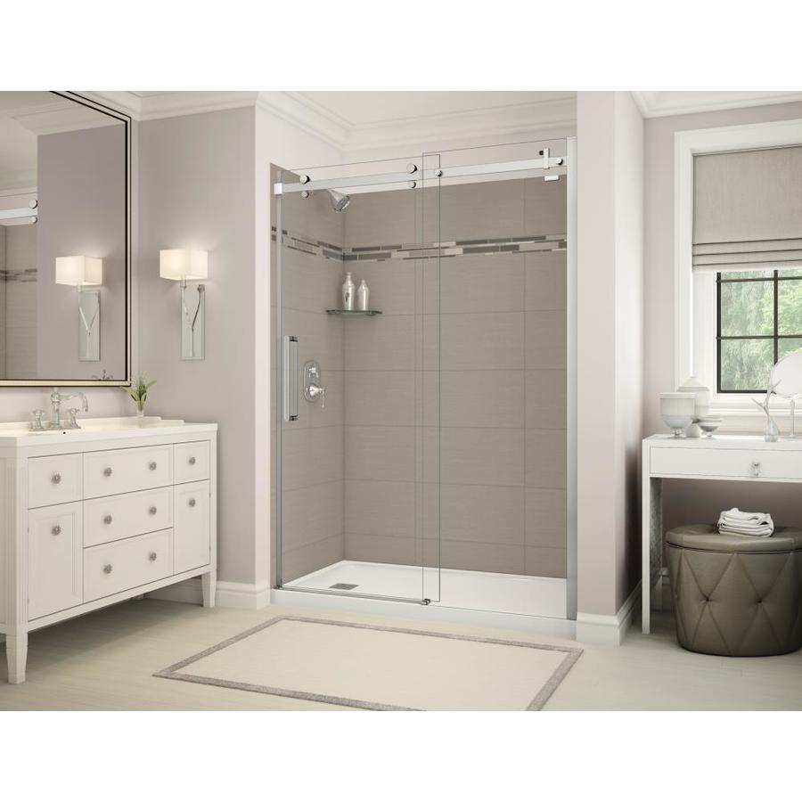 MAAX Utile Origin Greige 5Piece Alcove Shower Kit 32in x 60