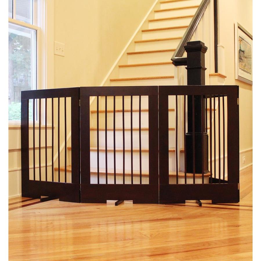 Cardinal Gates Freestanding Expandable Brown Wood Pet Gate In The Pet ...