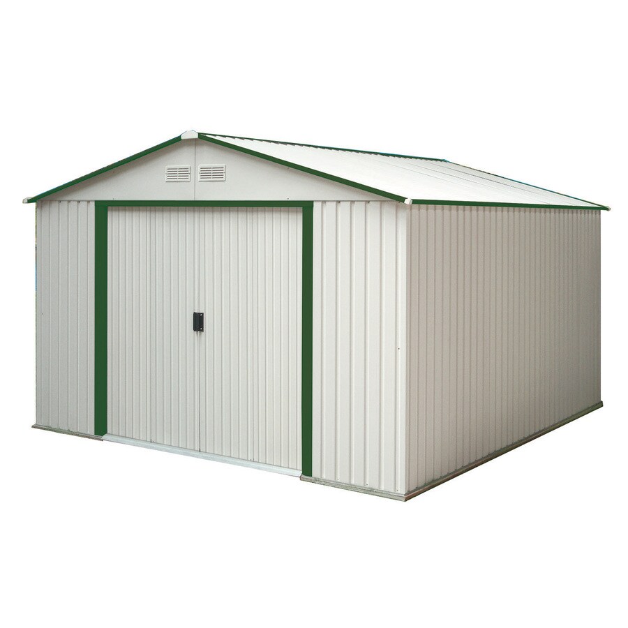 DuraMax Building Products Galvanized Steel Storage Shed (Common: 10-ft 