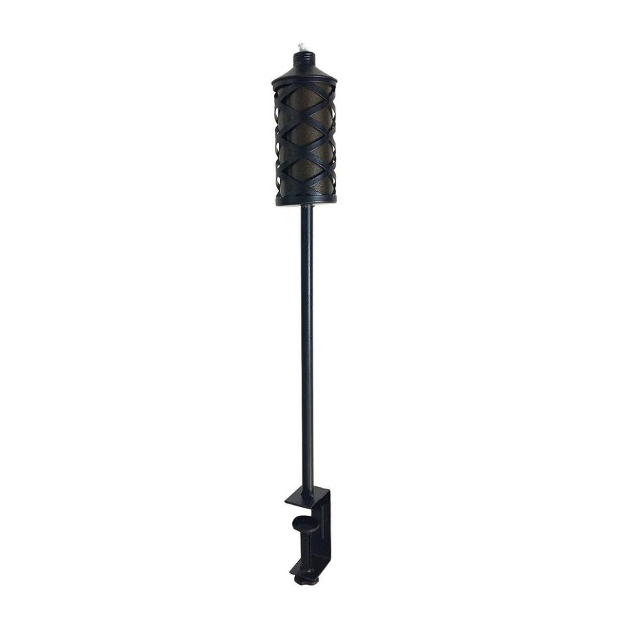 Patio Life 28 In Black Stainless Steel Citronella Deck Torch In The Garden Torches Department At Lowes Com