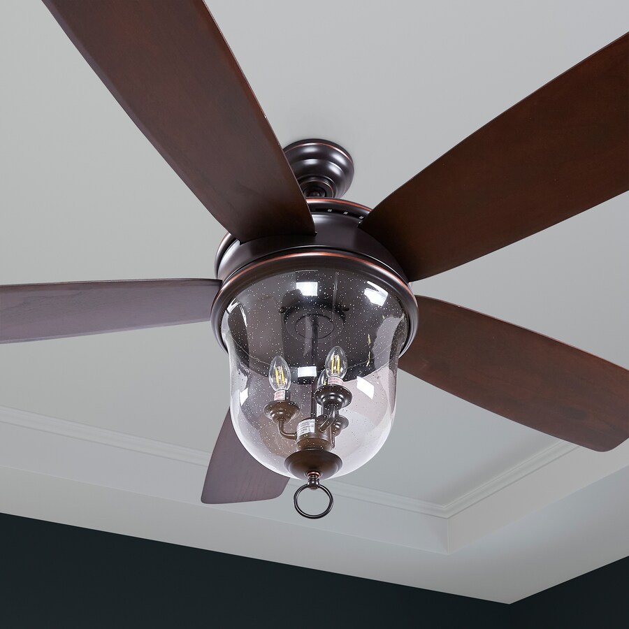 Craftmade FB60OBG5 Fredericksburg 60 Inch for Patio Walnut Blades Bronze Outdoor Ceiling Fan with Light and Remote