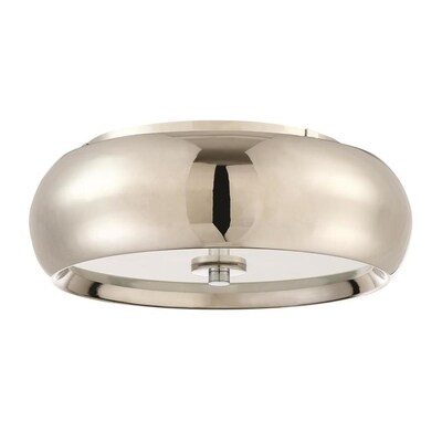 Craftmade 14-in Polished Nickel Modern/Contemporary LED Flush Mount Light Craftmade 14-in Polished Nickel Modern/Contemporary LED Flush Mount Light