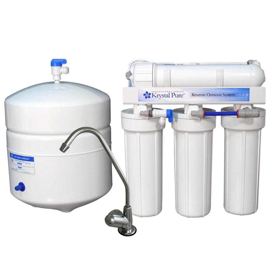 Shop Krystal Pure 25 In Dia X 10 In Under Sink Complete Filtration System With Reverse Osmosis 3562