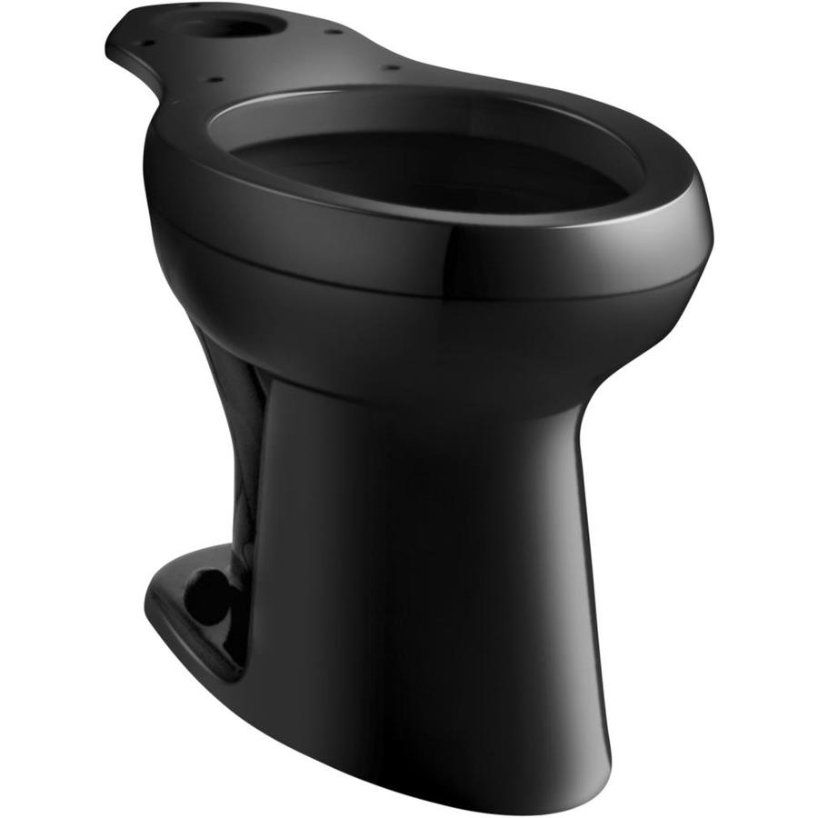 black elongated toilet seat