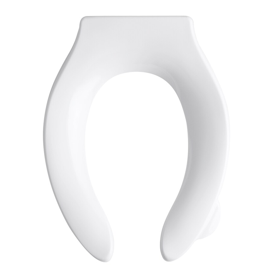 KOHLER Quiet Close Stronghold White Elongated SlowClose Toilet Seat in