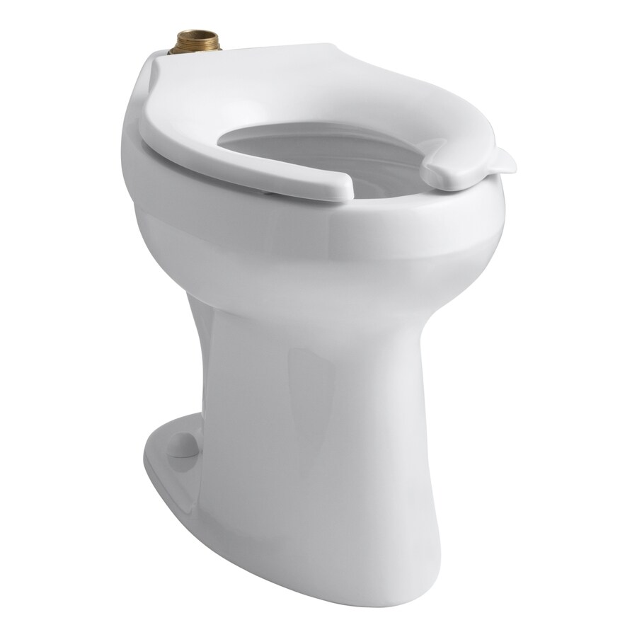 KOHLER Highline White Elongated Chair Height Toilet Bowl in the Toilet