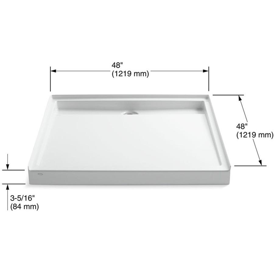 kohler 48 shower base