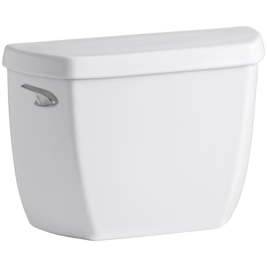 KOHLER Wellworth White 1.28-GPF Single-Flush High Efficiency Toilet ...