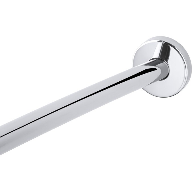 KOHLER Expanse 60-in to 72-in Polished Stainless Tension Single Curve Stainless Steel Rod Near Me