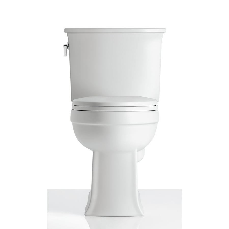 Kohler Archer Cashmere Elongated Chair Height Toilet Bowl In The Toilet 