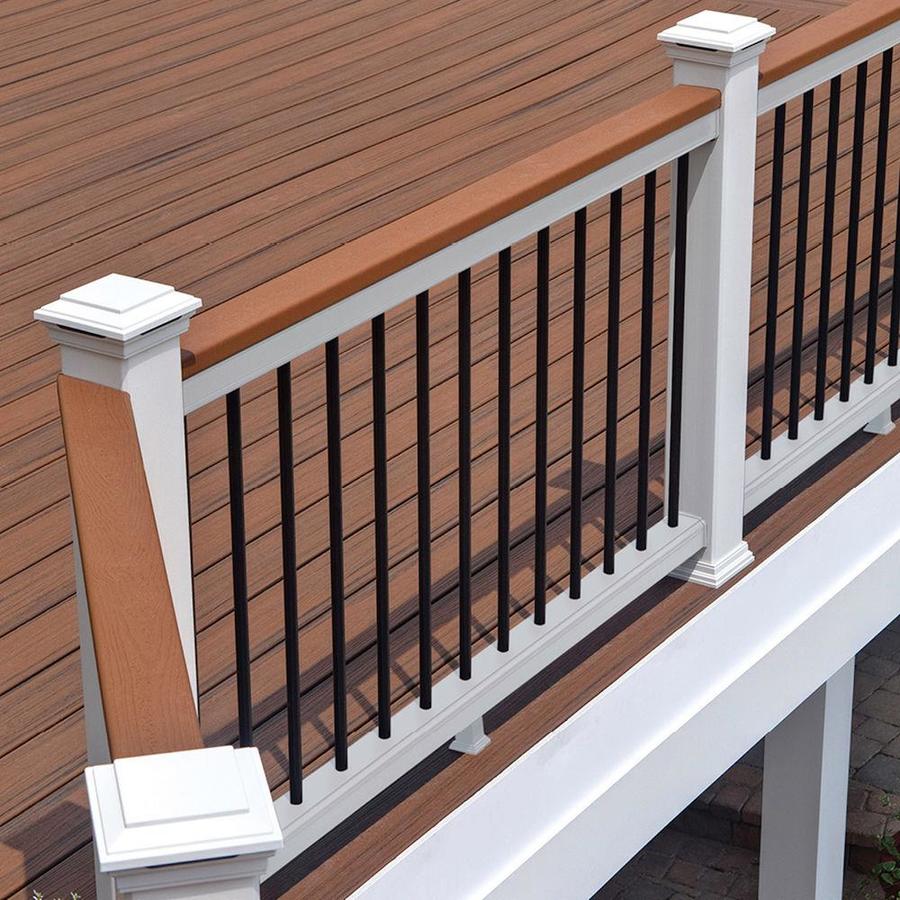 Trex Transcend 91.5in x 3in x 2in Classic White Composite Deck