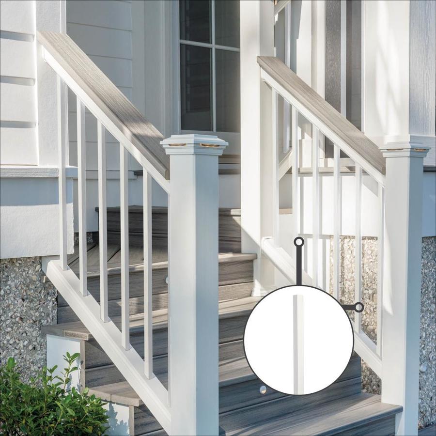 Trex 1in x 1in x 36in Transcend Classic White Aluminum Deck Baluster