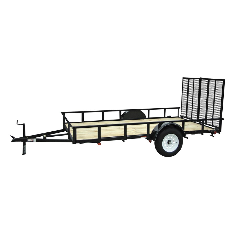 Carry-On Trailer 6-ft X 12-ft Treated Lumber Utility Trailer With Ramp ...