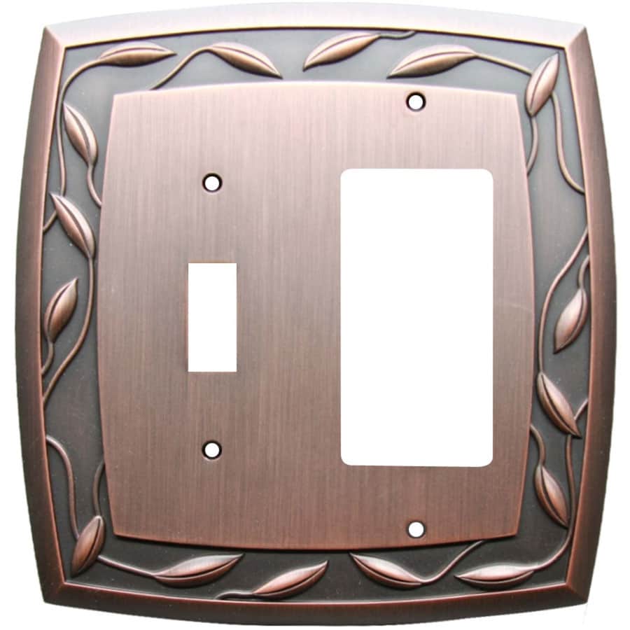 Allen Roth Eastview Double Toggle Wall Plate Oil-Rubbed Bronze