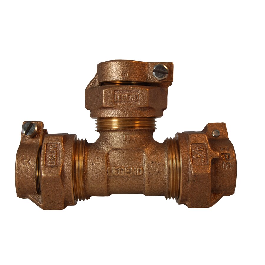 Legend Valve 34 In X 34 In X 34 In Compression Tee Fitting In The Brass Fittings Department 