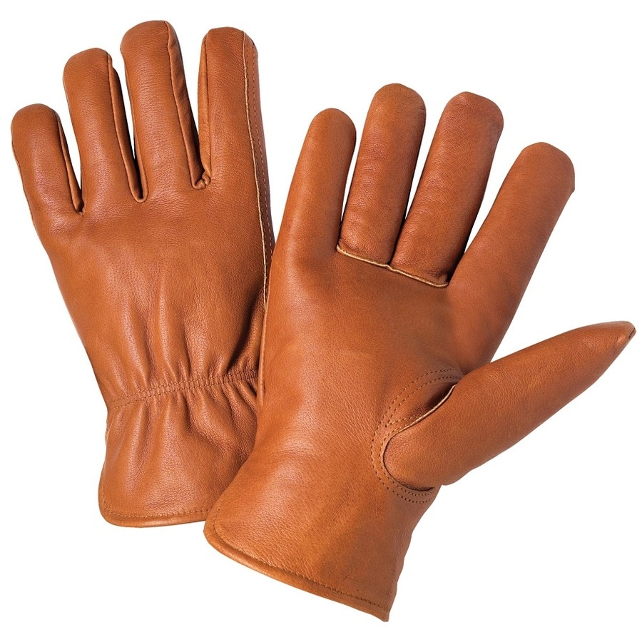 brown winter gloves