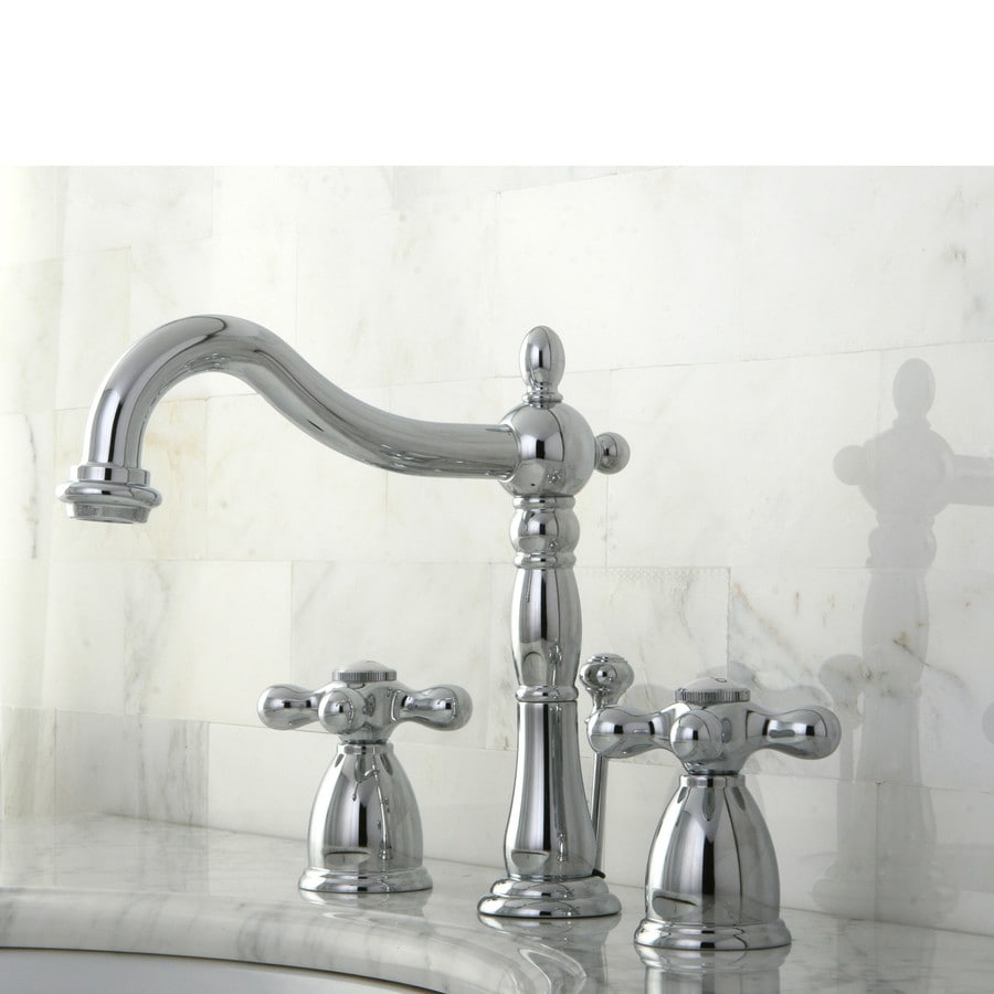 Shop Kingston Brass Heritage Chrome 2Handle Widespread Bathroom Faucet