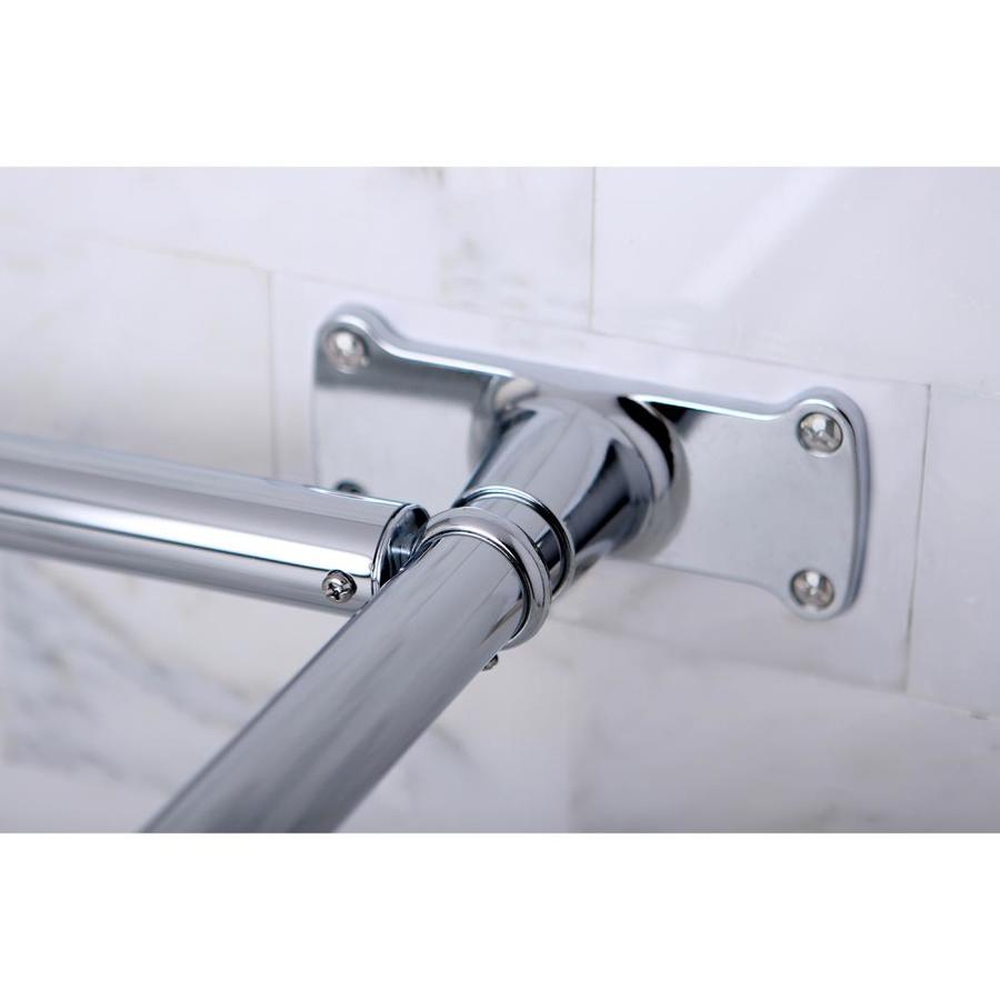 Kingston Brass Vintage 61 In Chrome Fixed Enclosure Shower Rod In The