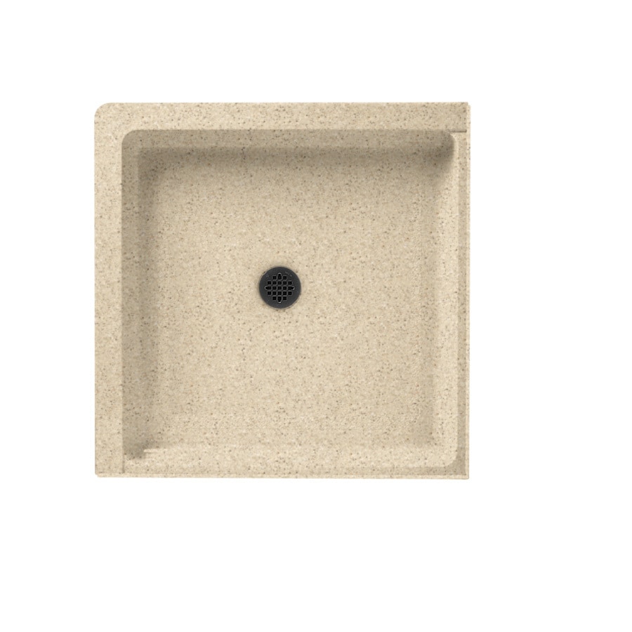 Shop Swanstone Bermuda Sand Solid Surface Shower Base (Common: 36-in W x 36-in L; Actual: 36-in 