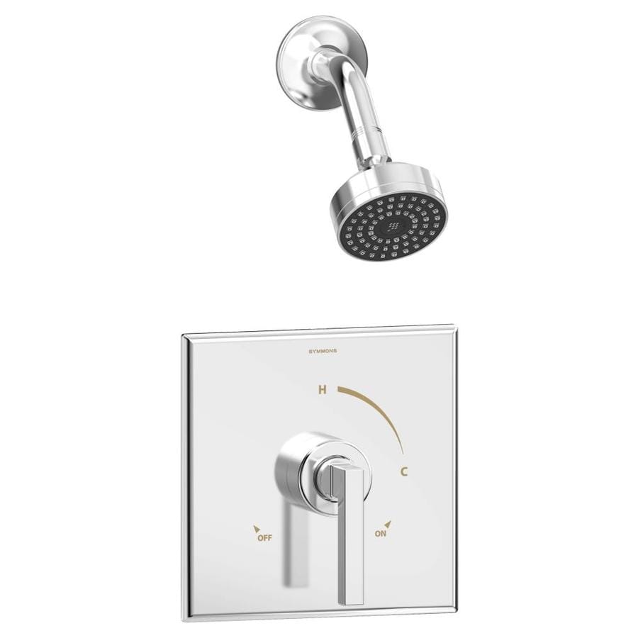 Symmons Duro Chrome 1-Handle Bathtub and Shower Faucet with Single ...