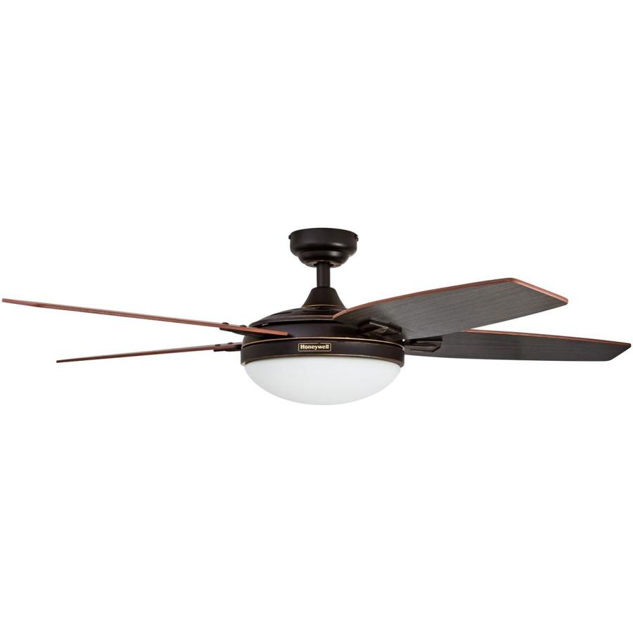 Honeywell Carmel 48in OilRubbed Bronze Indoor Ceiling Fan with Light